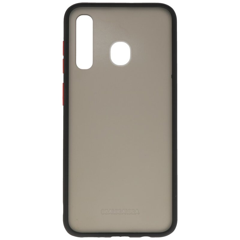 Funda dura combinada de colores para Samsung Galaxy A30 Negro