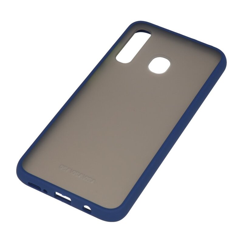 Funda rígida combinada de colores para Samsung Galaxy A30 Azul