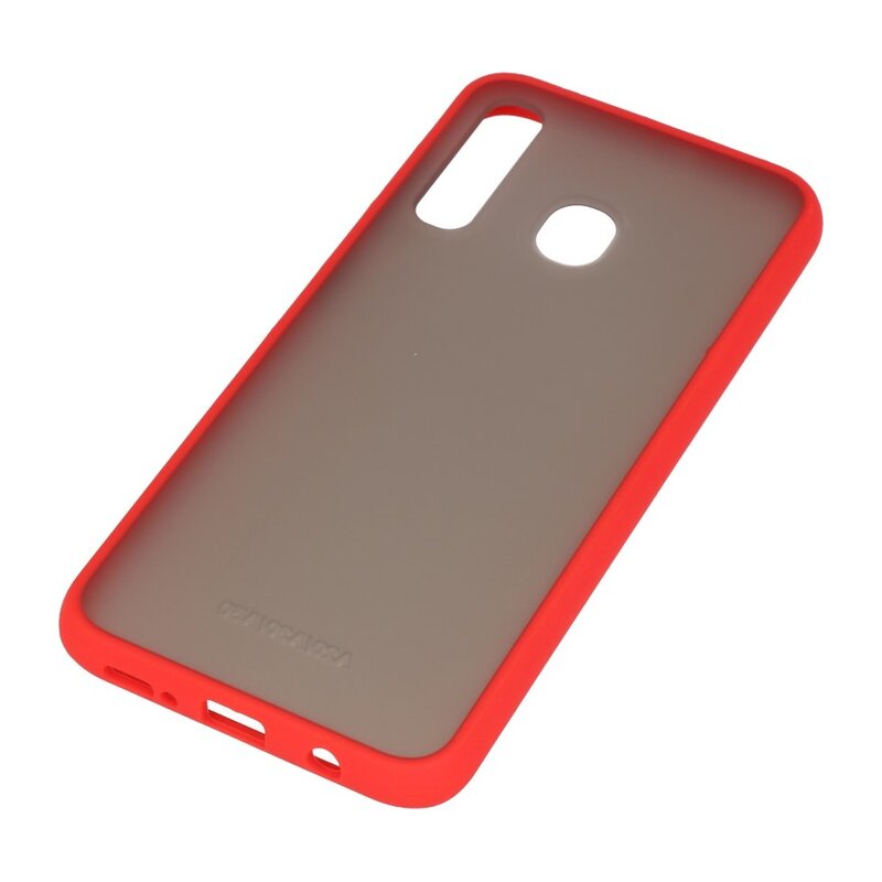 Combinazione di colori Custodia rigida per Samsung Galaxy A30 rossa