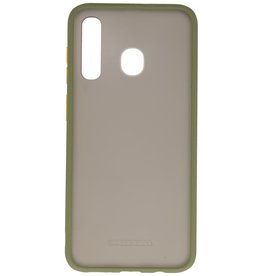 Funda dura combinada de colores para Samsung Galaxy A30 Verde