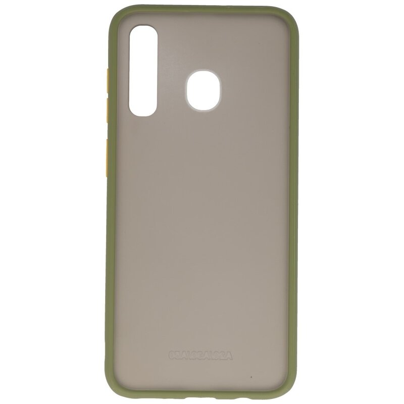 Funda dura combinada de colores para Samsung Galaxy A30 Verde
