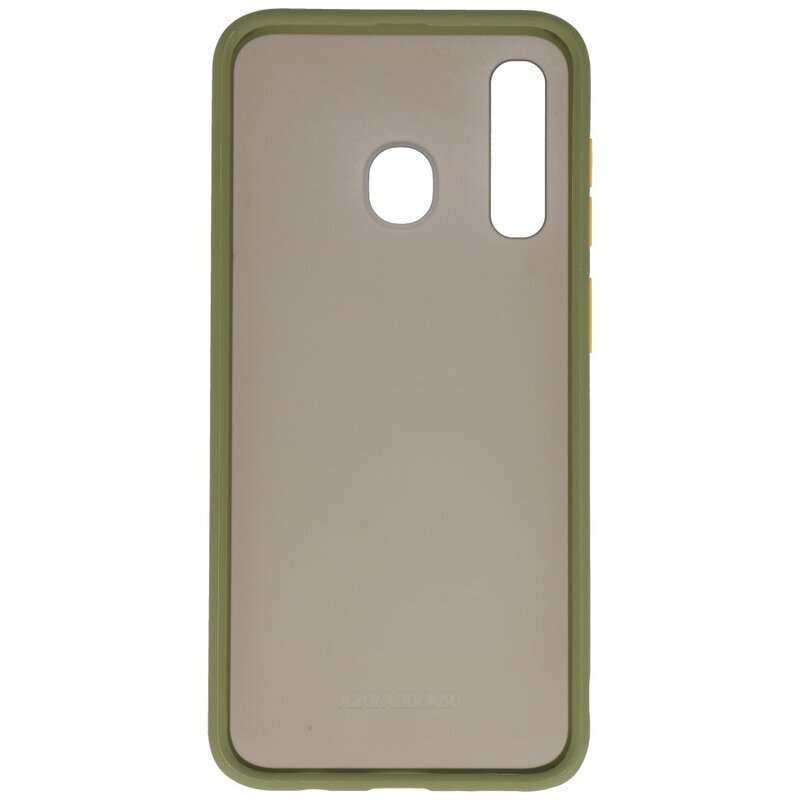 Combinazione di colori Custodia rigida per Samsung Galaxy A30 verde