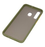 Funda dura combinada de colores para Samsung Galaxy A30 Verde