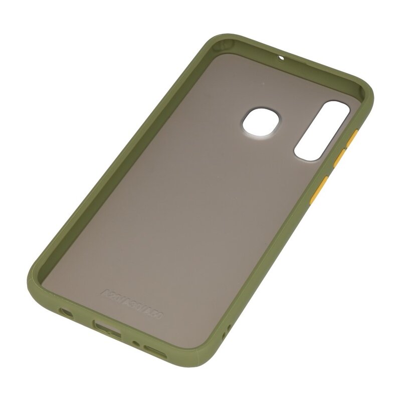 Funda dura combinada de colores para Samsung Galaxy A30 Verde