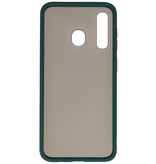 Funda dura combinada de colores para Samsung Galaxy A30 Verde oscuro