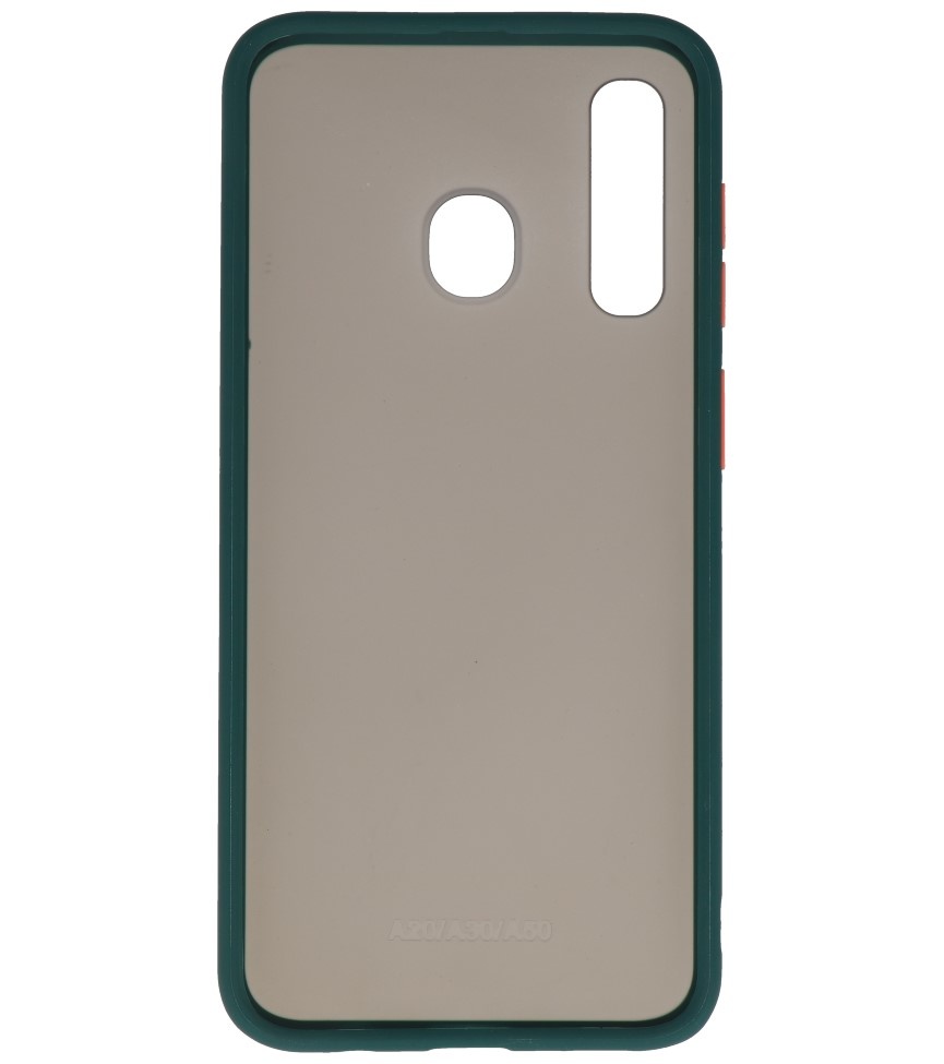 Kleurcombinatie Hard Case voor Samsung Galaxy A30 Donker Groen