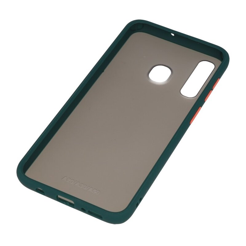 Combinazione di colori Custodia rigida per Samsung Galaxy A30 verde scuro