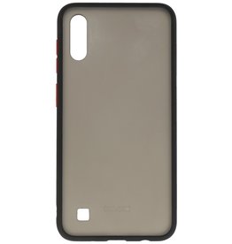 Funda dura combinada de colores para Samsung Galaxy A10 Negro