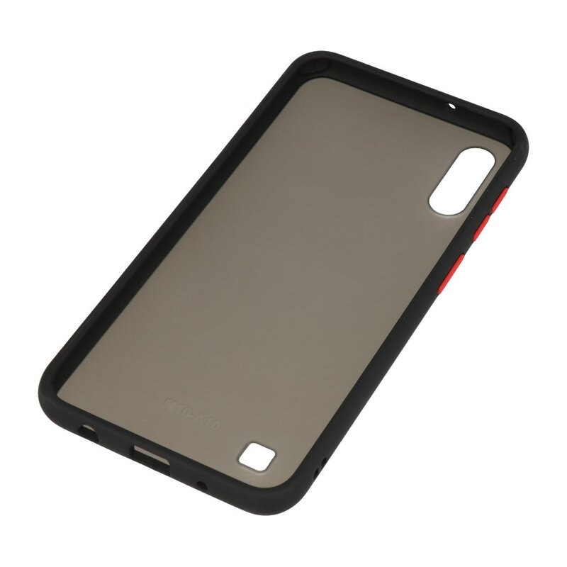 Funda dura combinada de colores para Samsung Galaxy A10 Negro