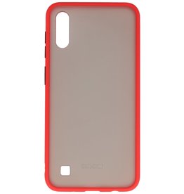 Funda dura combinada de colores para Samsung Galaxy A10 Rojo