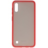 Funda dura combinada de colores para Samsung Galaxy A10 Rojo