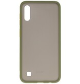Funda rígida combinada de colores para Samsung Galaxy A10 Verde