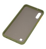 Funda rígida combinada de colores para Samsung Galaxy A10 Verde