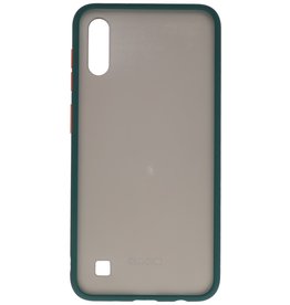 Funda rígida combinada de colores para Samsung Galaxy A10 Danker Green