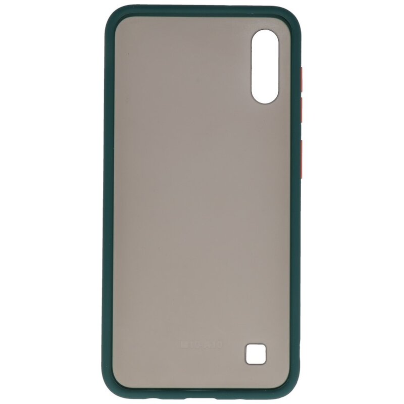 Funda rígida combinada de colores para Samsung Galaxy A10 Danker Green