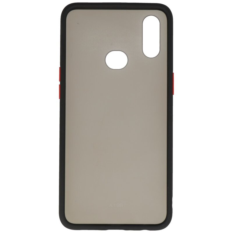 Funda dura combinada de colores para Samsung Galaxy A10s Negro