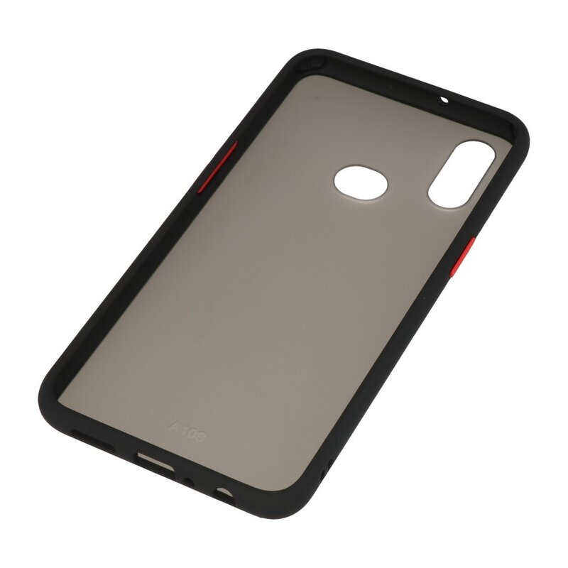 Funda dura combinada de colores para Samsung Galaxy A10s Negro