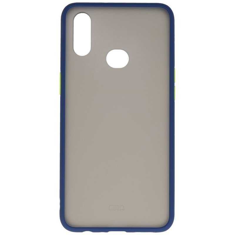Funda rígida combinada de colores para Samsung Galaxy A10s Azul