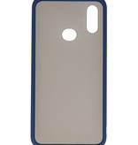 Funda rígida combinada de colores para Samsung Galaxy A10s Azul