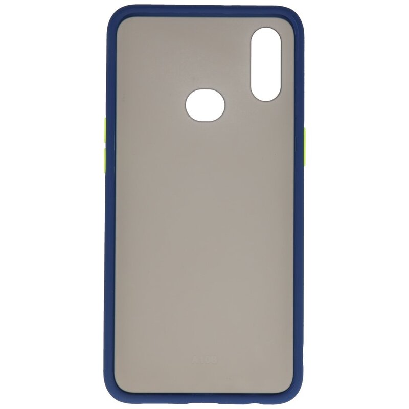 Funda rígida combinada de colores para Samsung Galaxy A10s Azul
