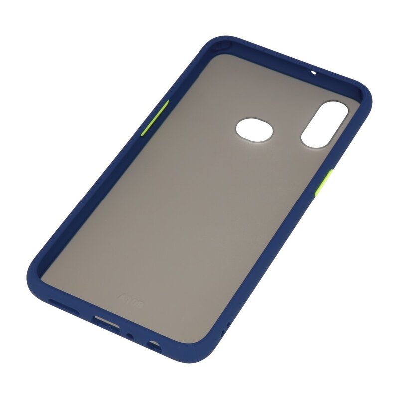 Funda rígida combinada de colores para Samsung Galaxy A10s Azul