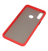 Funda rígida combinada de colores para Samsung Galaxy A10s Rojo