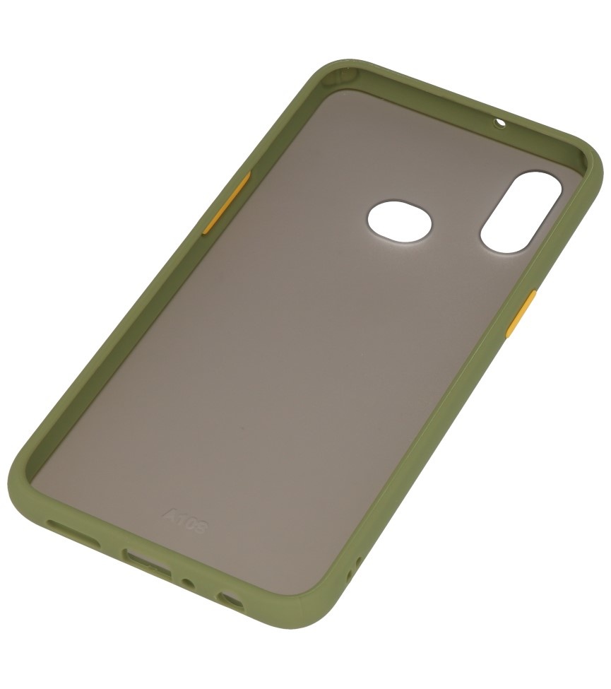 Color combination Hard Case for Samsung Galaxy A10s Green