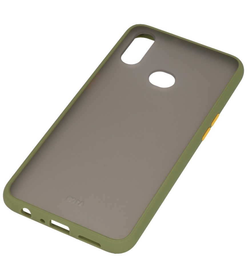 Farvekombination Hård taske til Samsung Galaxy A10s Green