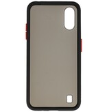 Funda dura combinada de colores para Samsung Galaxy A01 Negro