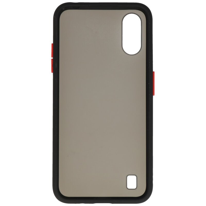Étui rigide à combinaison de couleurs pour Samsung Galaxy A01 Noir