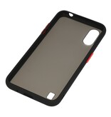 Funda dura combinada de colores para Samsung Galaxy A01 Negro