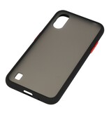 Funda dura combinada de colores para Samsung Galaxy A01 Negro