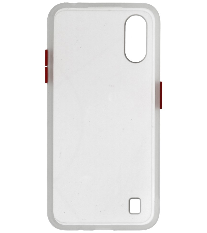 Farvekombination Hård taske til Samsung Galaxy A01 Transparent