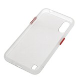 Funda rígida combinada de colores para Samsung Galaxy A01 Transparente