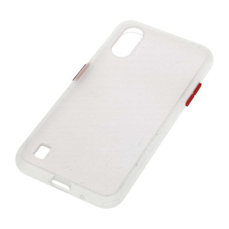 Funda rígida combinada de colores para Samsung Galaxy A01 Transparente