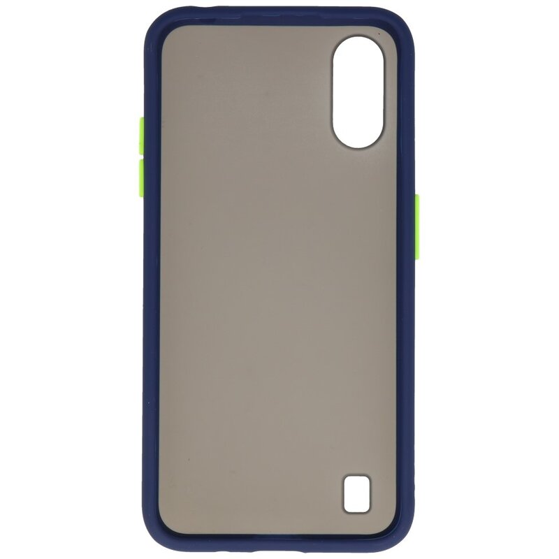 Kleurcombinatie Hard Case voor Samsung Galaxy A01 Blauw