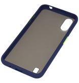 Funda rígida combinada de colores para Samsung Galaxy A01 Azul