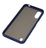 Funda rígida combinada de colores para Samsung Galaxy A01 Azul