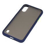 Kleurcombinatie Hard Case voor Samsung Galaxy A01 Blauw