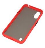 Funda dura combinada de colores para Samsung Galaxy A01 Rojo