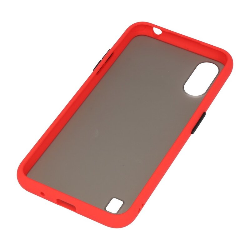 Kleurcombinatie Hard Case voor Samsung Galaxy A01 Rood