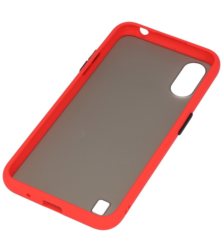 Farvekombination Hård taske til Samsung Galaxy A01 rød