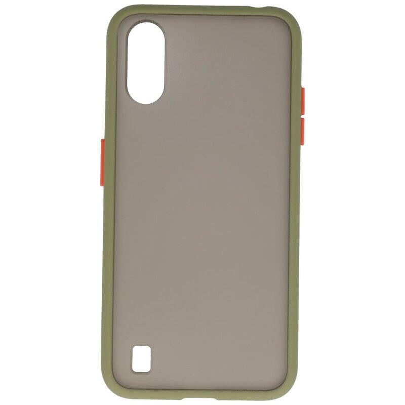 Farvekombination Hård taske til Samsung Galaxy A01 Green