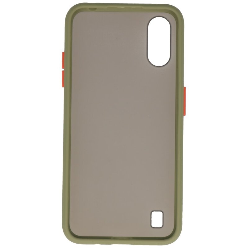 Étui rigide à combinaison de couleurs pour Samsung Galaxy A01 Vert