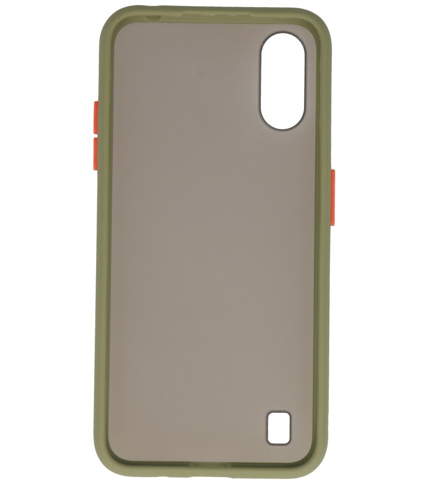 Color combination Hard Case for Samsung Galaxy A01 Green