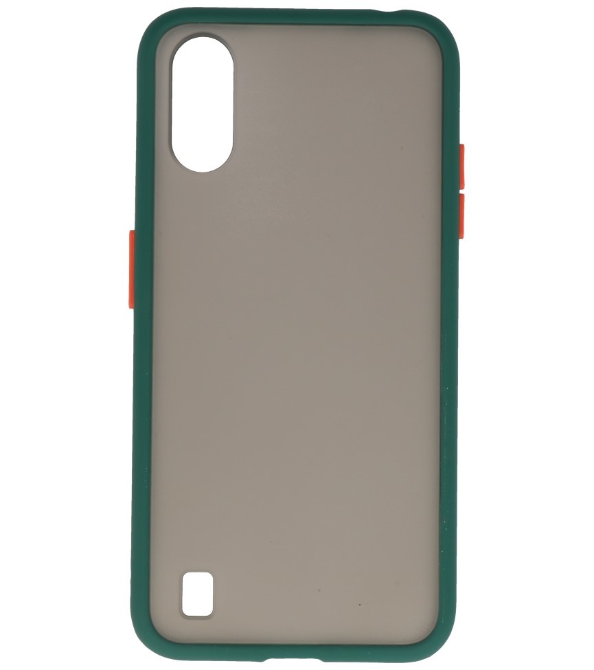 Color combination Hard Case for Samsung Galaxy A01 Dark Green