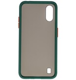 Funda dura combinada de colores para Samsung Galaxy A01 Verde oscuro