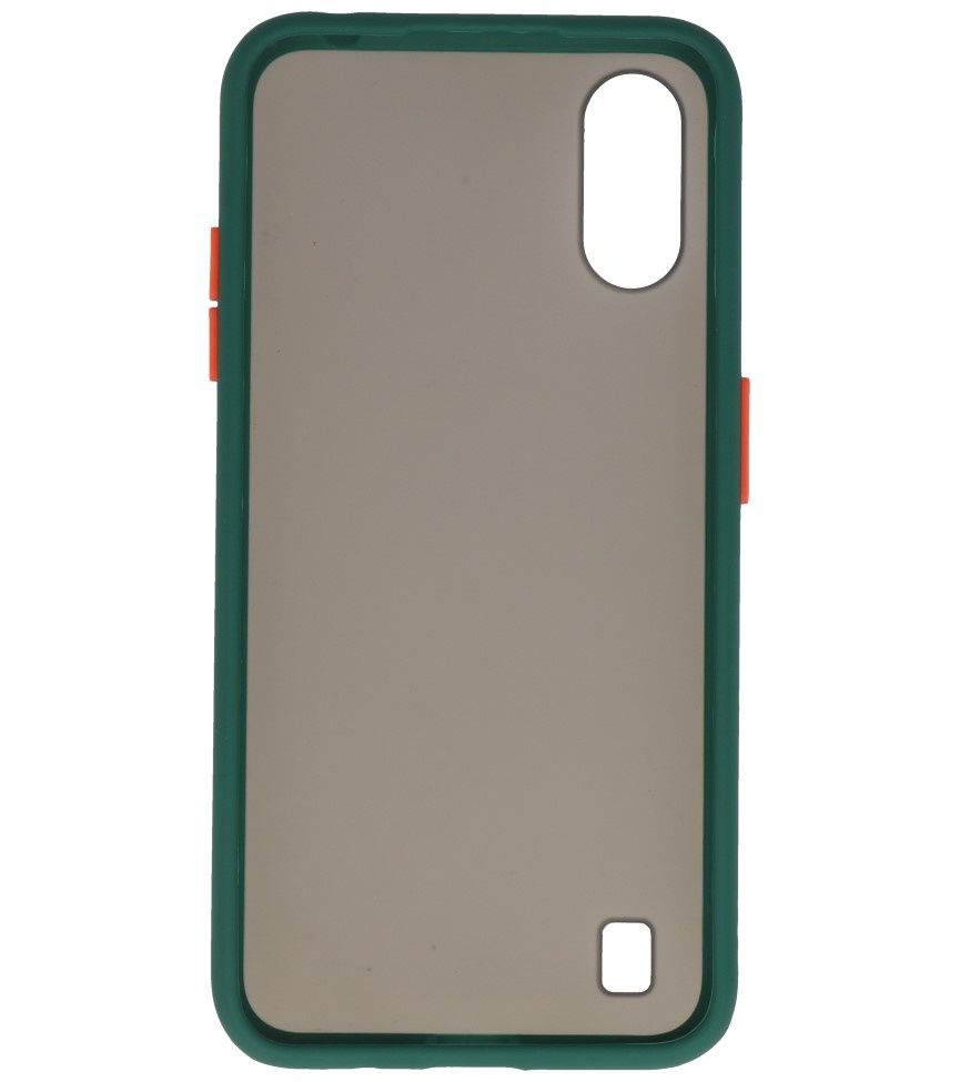 Color combination Hard Case for Samsung Galaxy A01 Dark Green