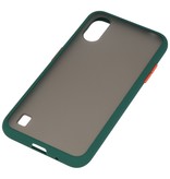 Color combination Hard Case for Samsung Galaxy A01 Dark Green