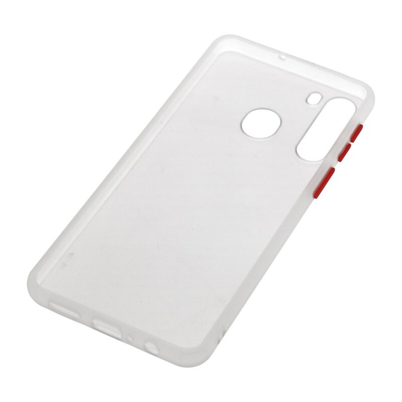 Funda rígida combinada de colores para Samsung Galaxy A21 Transparente